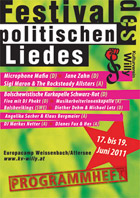 Programmheft Festival des politischen Liedes 2011