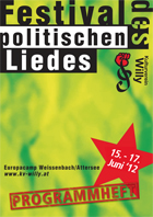 Programmheft Festival des politischen Liedes 2012